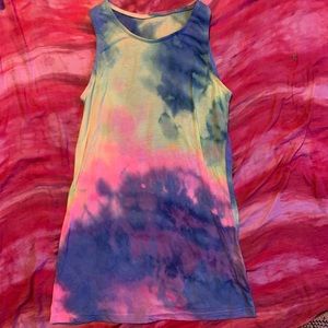 colorful tie-dye dress